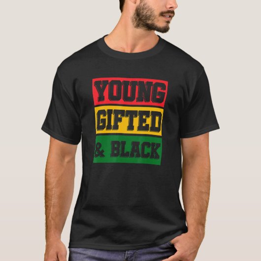 Young Ed and Black African Roots Black History Mon T-Shirt (Vorderseite)
