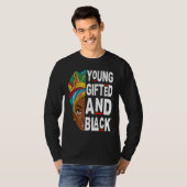 Young ed And Black Afro Black History Month Melani T-Shirt (Vorne ganz)