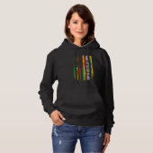 Young ed And Black History Afro African Pride Kids Hoodie (Vorne ganz)