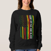Young ed And Black History Afro African Pride Kids Sweatshirt (Vorderseite)