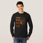 Young ed And Black History Month African Melanin W T-Shirt (Vorne ganz)