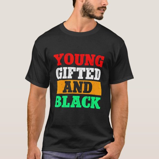 Young Ed Black History Month African American Prid T-Shirt (Vorderseite)