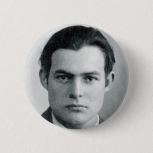 Young Ernest Hemingway-Taste Button