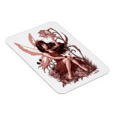 Young Fairy mit Blume von Al Rio Magnet (Rechte Seite)