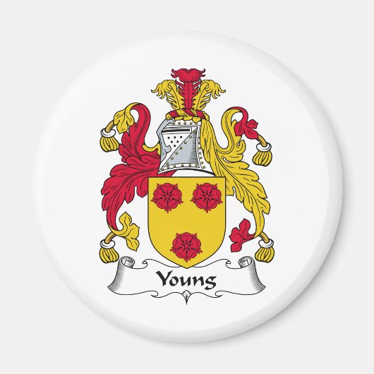 Young Familienwappen Magnet (Vorne)