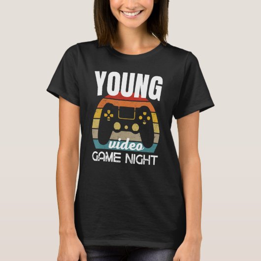 Young Family Video Game Night T-Shirt (Vorderseite)