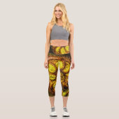 Young Fern Blätter Capri Leggings (Vorderseite)
