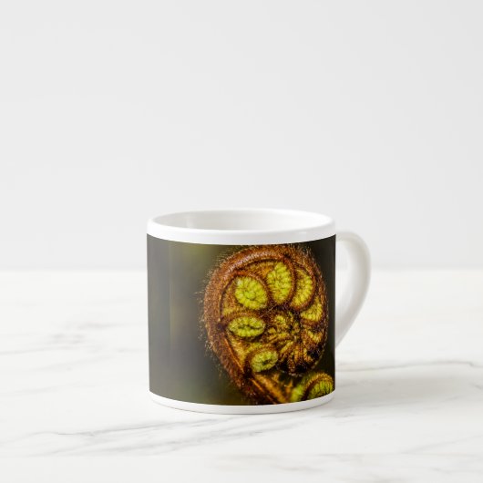 Young Fern Blätter Espressotasse (Vorderseite Rechts)