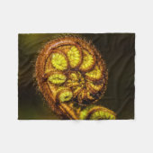 Young Fern Blätter Fleecedecke (Vorderseite (Horizontal))