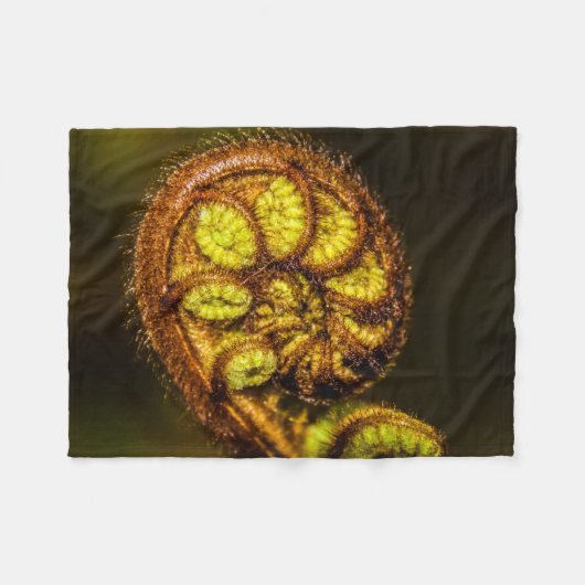 Young Fern Blätter Fleecedecke (Vorderseite (Horizontal))