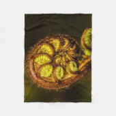 Young Fern Blätter Fleecedecke (Vorderseite)