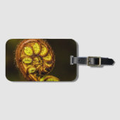 Young Fern Blätter Gepäckanhänger (Vorderseite (Horizontal))