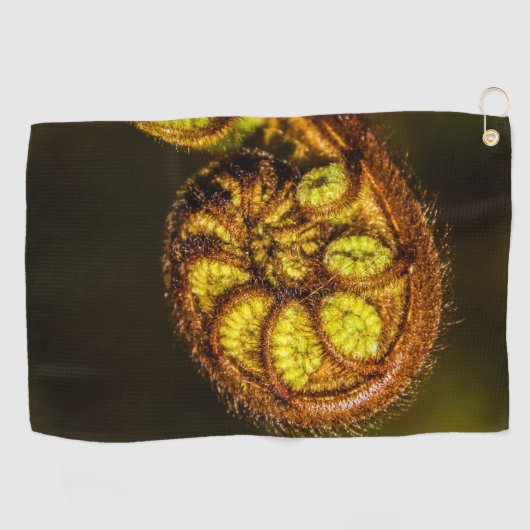 Young Fern Blätter Golfhandtuch (Horizontal)