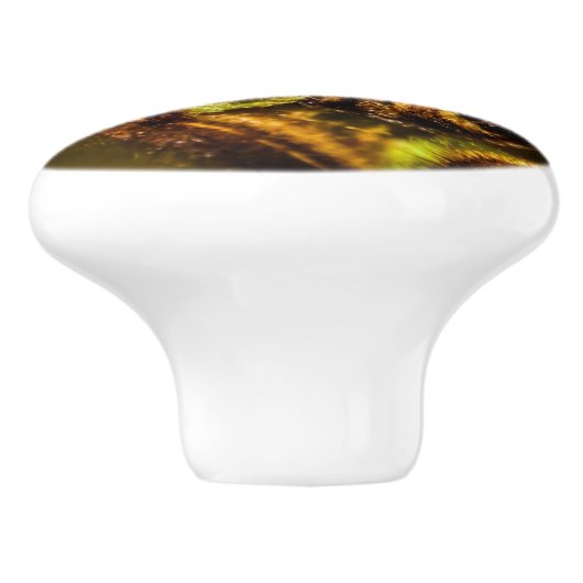 Young Fern Blätter Keramikknauf (Seitenansicht)