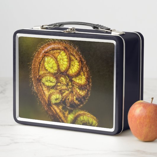 Young Fern Blätter Metall Brotdose (Beispiel)