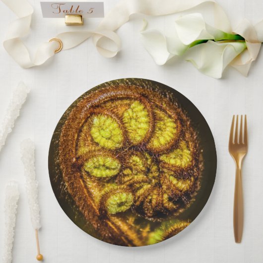 Young Fern Blätter Pappteller (Hochzeit)