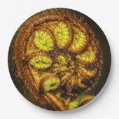 Young Fern Blätter Pappteller (Vorderseite)