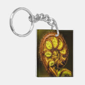 Young Fern Blätter Schlüsselanhänger (Vorderseite links)