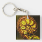 Young Fern Blätter Schlüsselanhänger (Vorderseite)