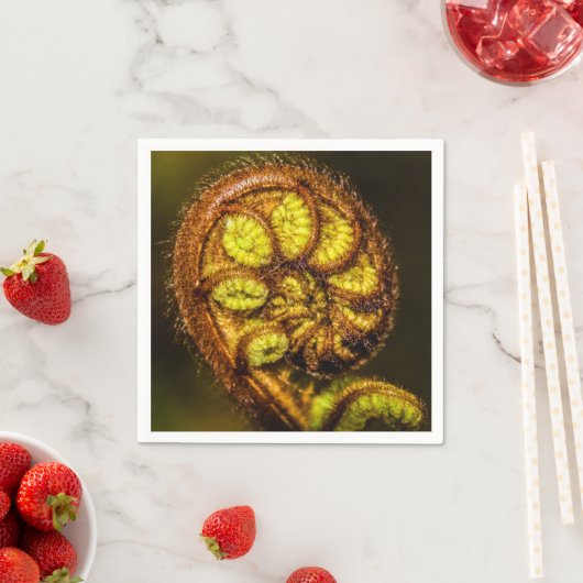 Young Fern Blätter Serviette (Beispiel)