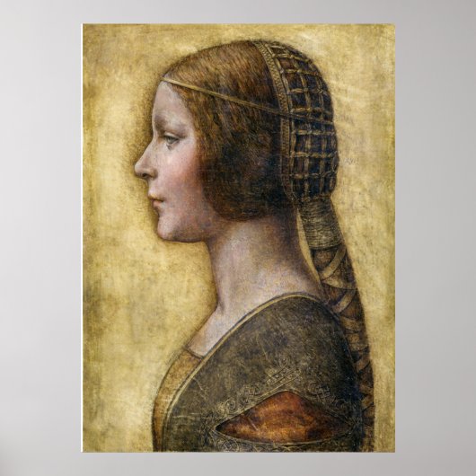 Young Fiancée (1495). Gemalt von Leonardo da Vinci Poster (Vorne)