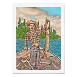 YOUNG FISHERMAN FOTODRUCK