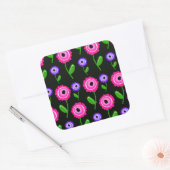 Young Florals Quadratischer Aufkleber (Umschlag)