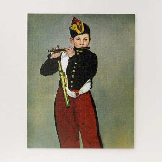 Young Flutist Fifer Manet Impressionist Malerei Puzzle (Vertikal)