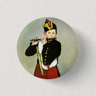 Young Flutist oder der Fifer Edouard Manet Button
