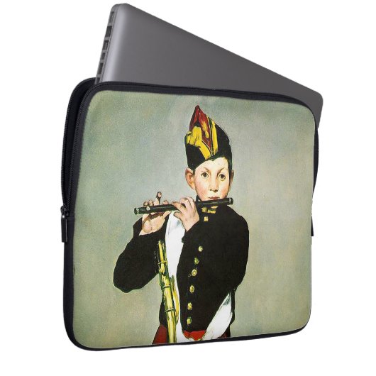 Young Flutist oder der Fifer Edouard Manet Laptopschutzhülle (Vorne Rechts)
