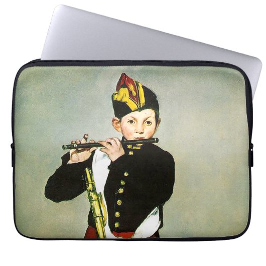 Young Flutist oder der Fifer Edouard Manet Laptopschutzhülle (Vorderseite)