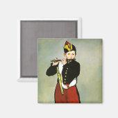 Young Flutist oder der Fifer Edouard Manet Magnet (Vorderseite/Rückseite)