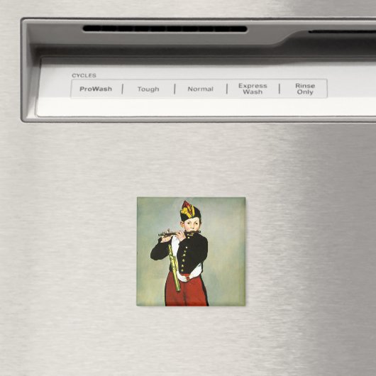 Young Flutist oder der Fifer Edouard Manet Magnet (In Situ (Geschirrspüler))