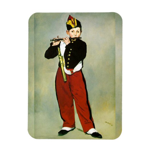 Young Flutist oder der Fifer Edouard Manet Magnet (Vertikal)