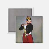 Young Flutist, The Fifer, Edouard Manet, 1866 Magnet (Vorderseite/Rückseite)