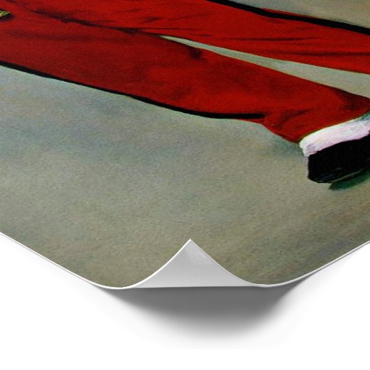 Young Flutist, The Fifer, Edouard Manet, 1866 Poster (Ecke)