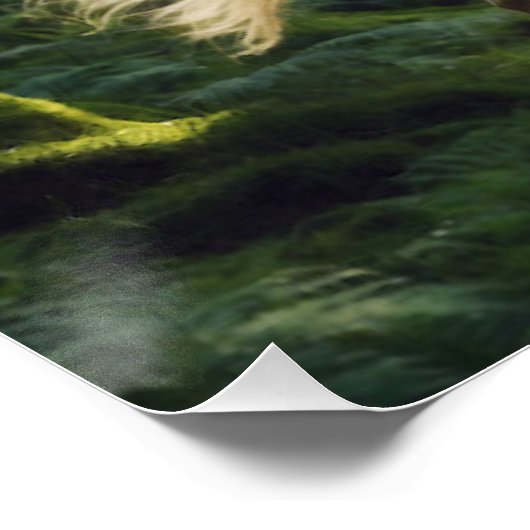 Young Forest Pegasus Poster (Ecke)