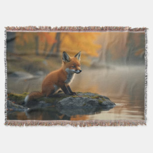 Young Fox im Herbst Decke