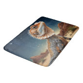 Young Frill-halted Lizard Wildlife Scene Badematte (Schrägansicht)