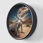 Young Frill-halted Lizard Wildlife Scene Uhr (Winkel)