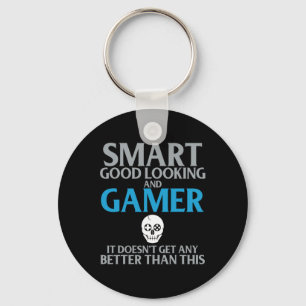 Young Gamer Video Game Enthusiast Gaming Gegenwart Schlüsselanhänger