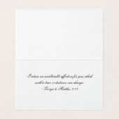 Young George Washington und Martha Washington (Innenseite Aufgefaltet)