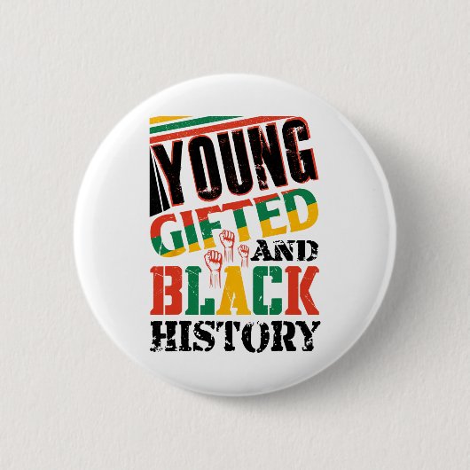 Young Gifted And Black History  Button (Vorderseite)