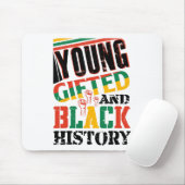Young Gifted And Black History Mousepad (Mit Mouse)