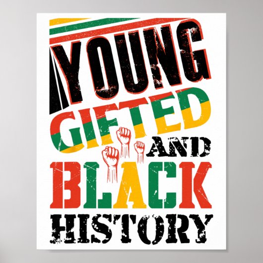 Young Gifted And Black History  Poster (Vorne)