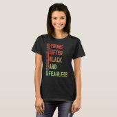 Young, Gifted, Black, Fearless A Tribute to Americ T-Shirt (Vorne ganz)