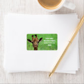Young Giraffe Address Label Adressaufkleber (Insitu)