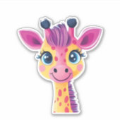 young giraffe. Classic T-Shirt Aufkleber (Vorderseite)