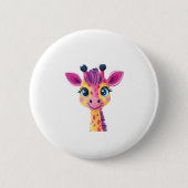young giraffe. Classic T-Shirt Button (Vorderseite)