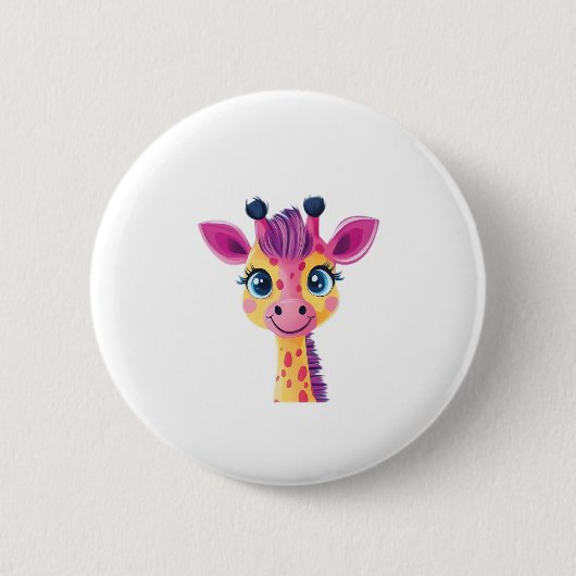young giraffe. Classic T-Shirt Button (Vorderseite)